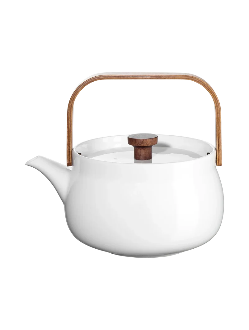 Théière en Porcelaine avec Anse en Bois Japandi - ASA