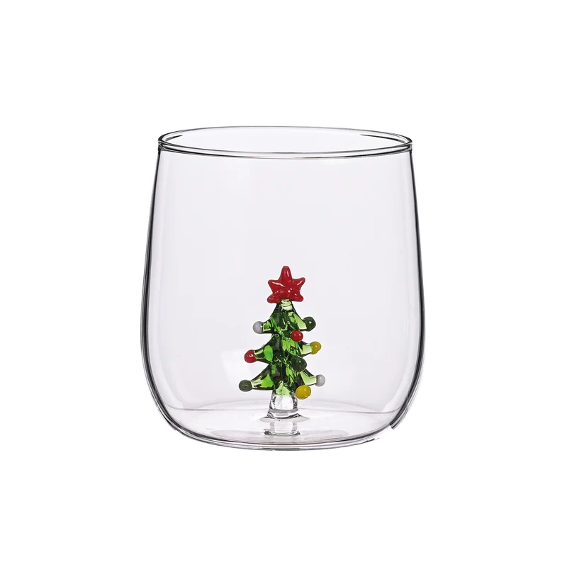 Gobelet en Verre Borosilicate Noël 3D - Opjet