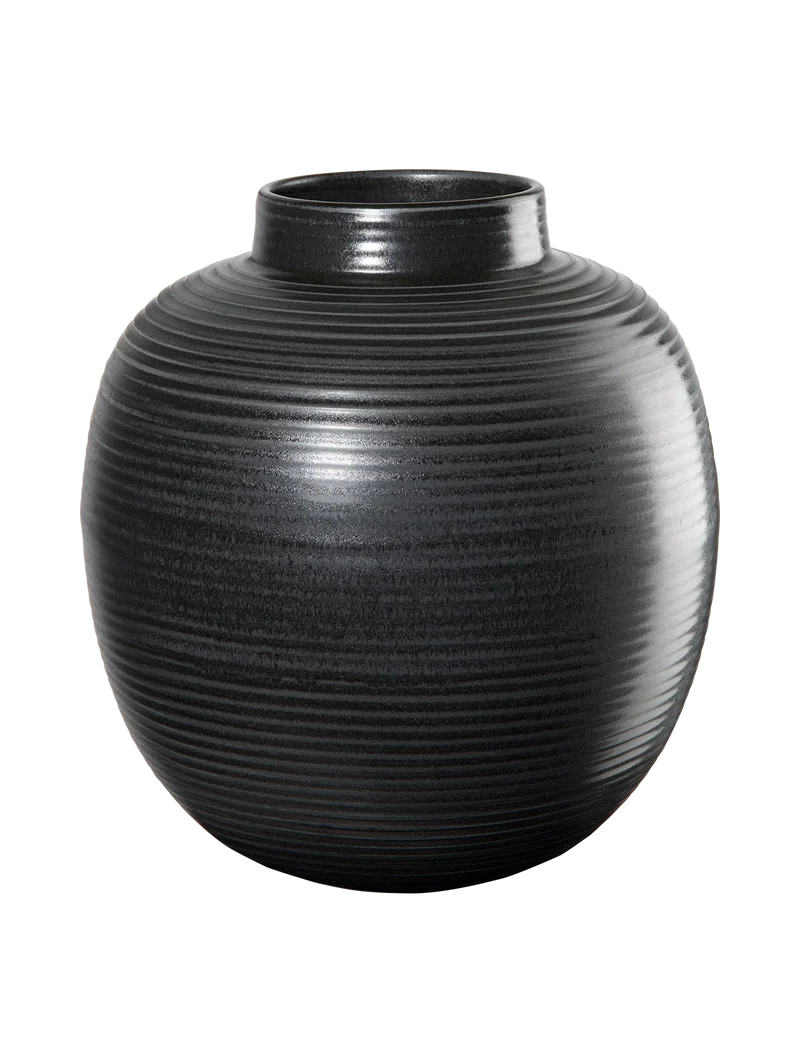 Vase en Grès Noir Strié - ASA