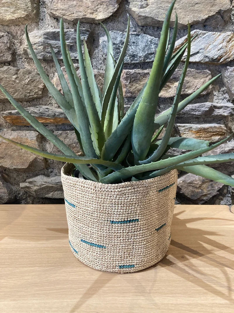 Cache-Pot en Raphia