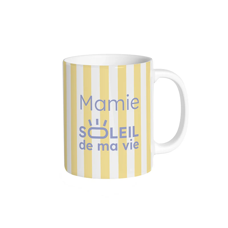 Mug soleil de ma vie semi-personnalisé
