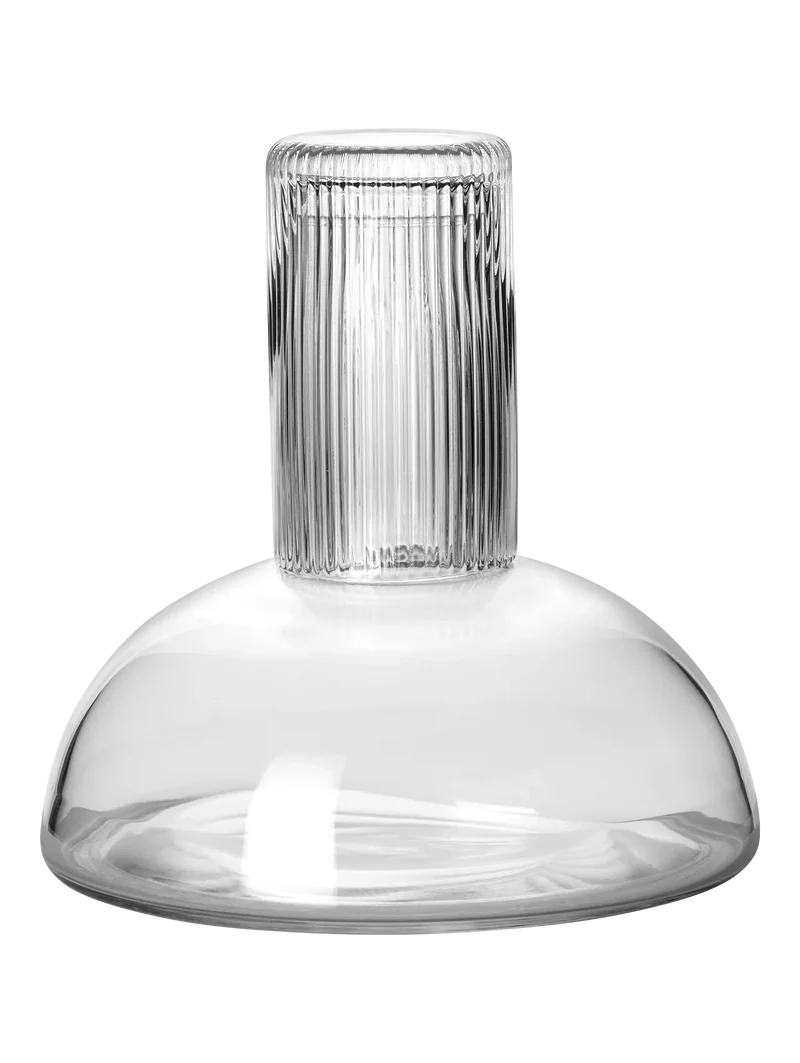 Carafe en Verre et son Verre à Boire Transparent ou Gris - ASA