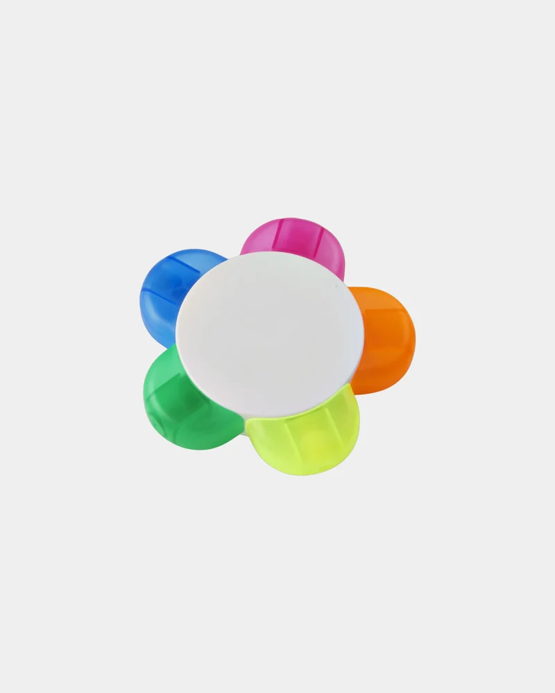 Surligneur Flower 5 couleurs plastique à personnaliser