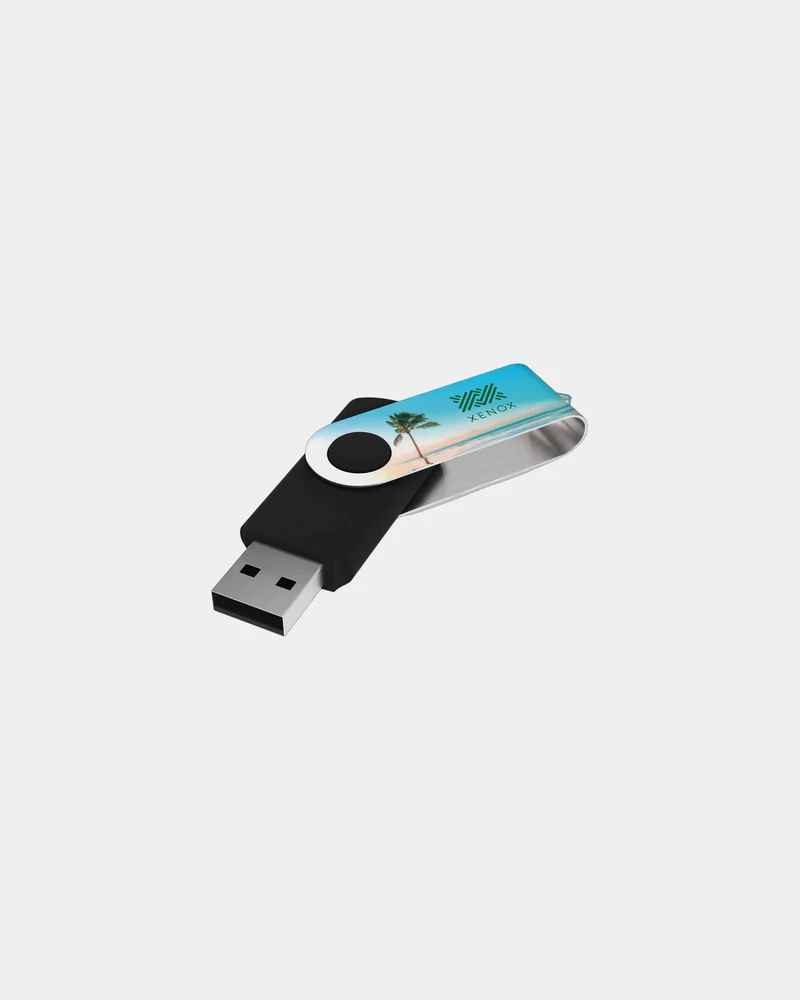 Clé USB Twister 3.0 rotative métal à personnaliser
