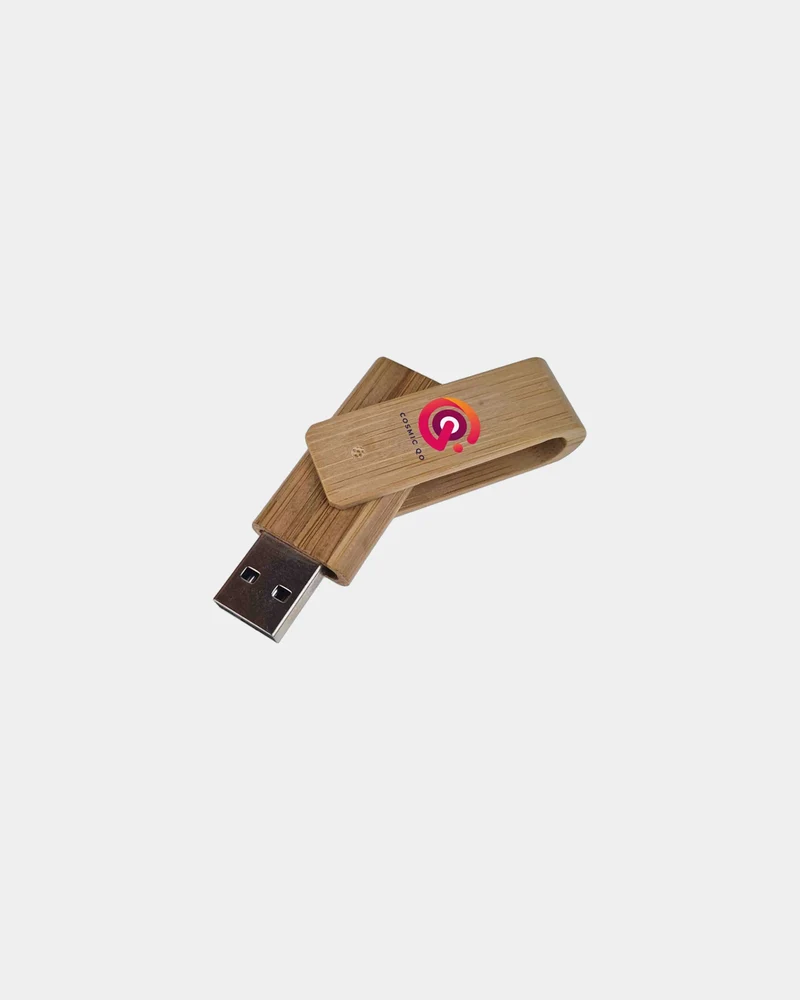 Clé USB bambou éco-responsable Twister à personnaliser