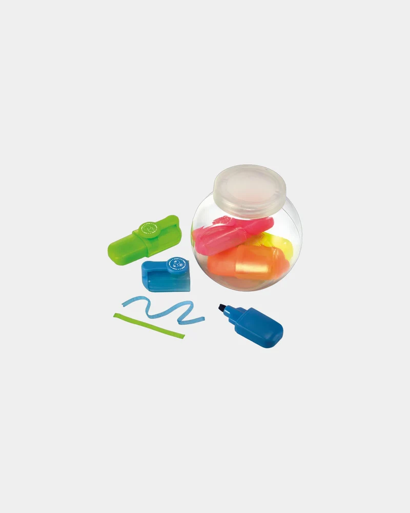 Set de 5 surligneurs en pot à personnaliser