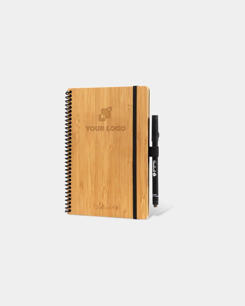 Cahier bambou massif Bambook Classic A6 à personnaliser