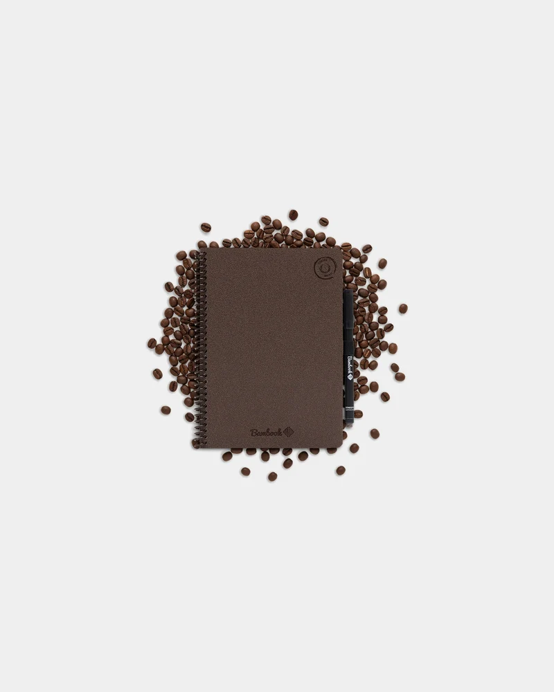 Cahier en marc de café recyclé Bambook A5 à personnaliser