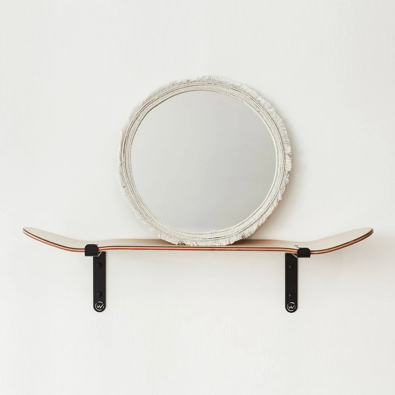 Étagère Skate FLIP véritable Skate en bois recyclé Natural Black | Mobilier Made in France