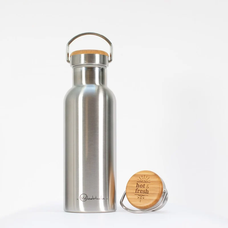 Gourde Isotherme CAMPER Bouchon Bambou