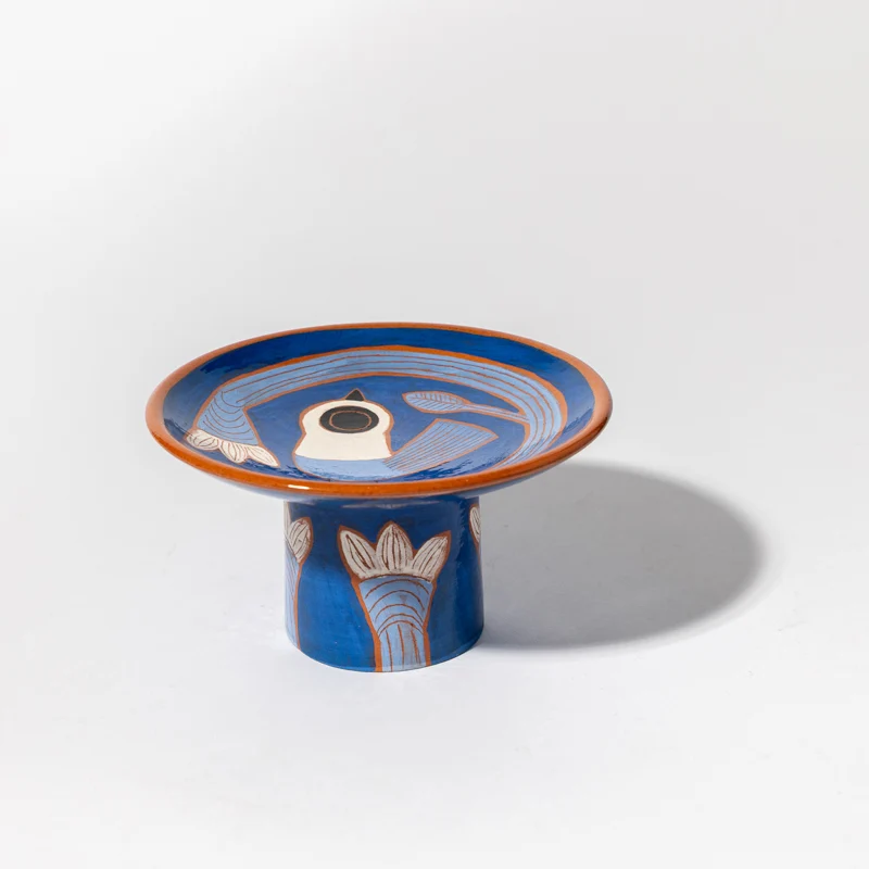 Coupe à pied en céramique