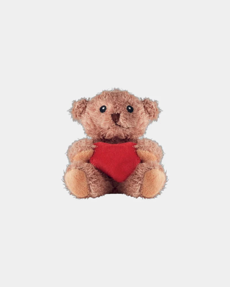 Peluche ours Cuddle avec cœur 13 cm à personnaliser
