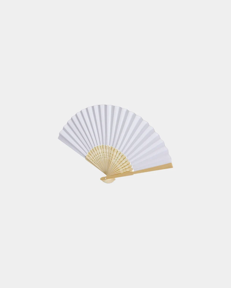 Éventail bambou et papier Carmen à personnaliser