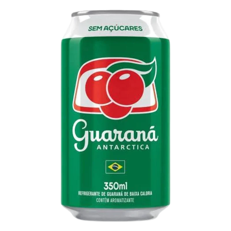 Soda brésilien au Guaraná sans sucre (Guaraná Antarctica zero) - 330 ml