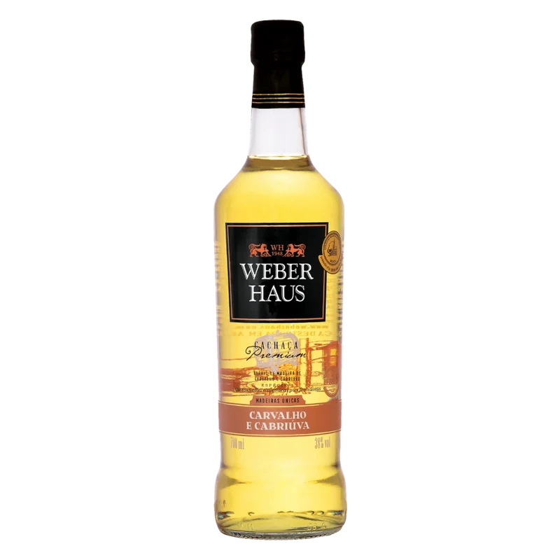 Cachaça Artesanal Carvalho Cabriúva (Cachaça Artisanale Carvalho et Cabriúva) - WEBER HAUS - 700ml