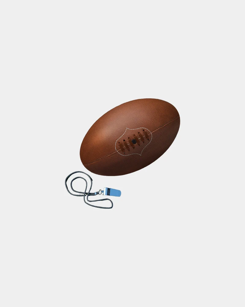 Ballon rugby multicolore à personnaliser
