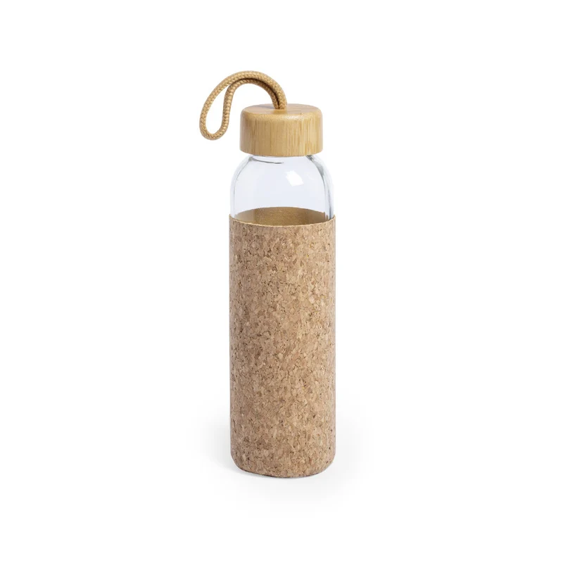 Gourde en verre et en liège personnalisée