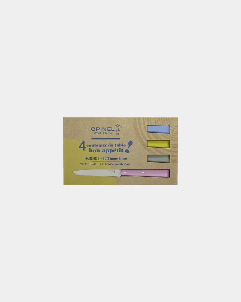 Coffret de 4 couteaux de table Opinel N°125 à personnaliser