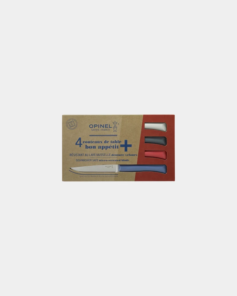 Coffret de 4 couteaux de table Bon Appétit + Primo Opinel à personnaliser