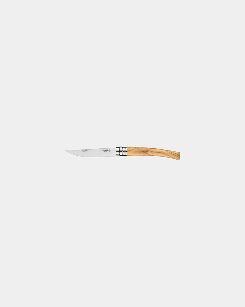 Couteau effilé acier inoxydable Opinel Plumier 10 à personnaliser