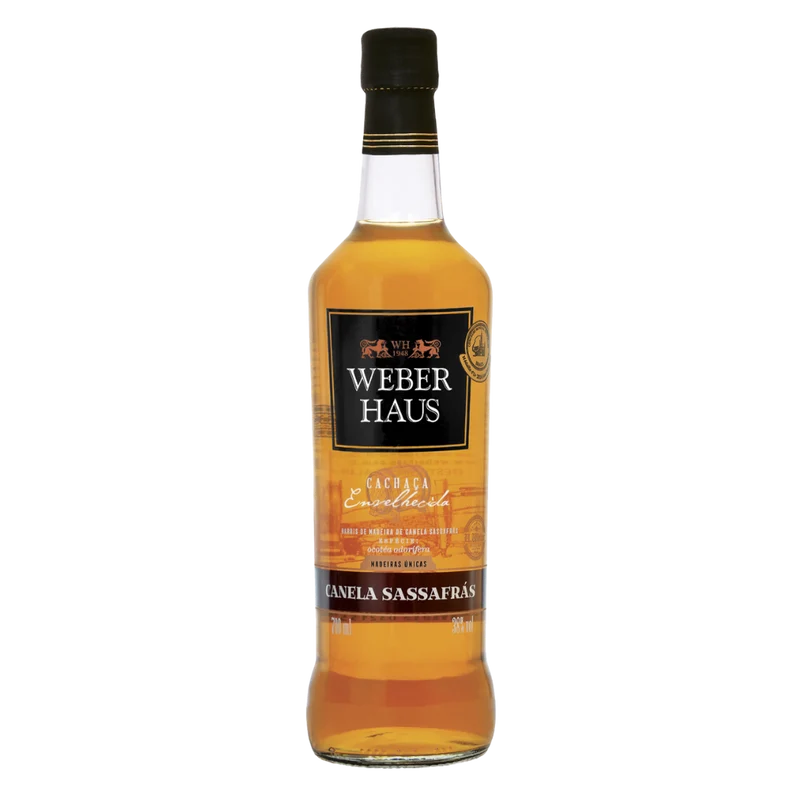 Cachaça Artesanal Canela Sassafrás (Cachaça Artisanale Canela Sassafrás) - WEBER HAUS - 700ml