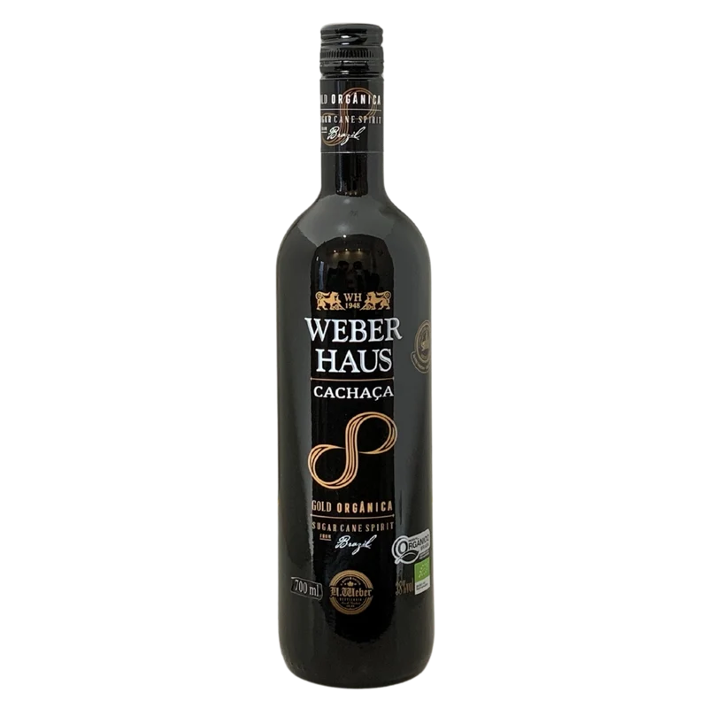 Cachaça Artesanal Gold N°8 Orgânica (Cachaça Artisanale N°8 Gold BIO) - WEBER HAUS - 700ml