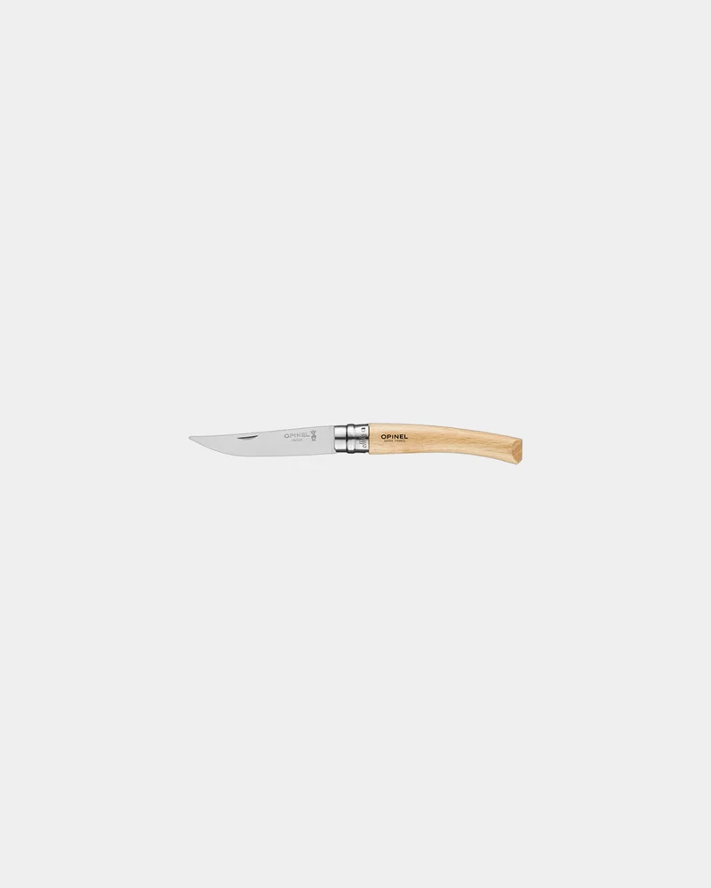Couteau inox Opinel Effilé 8 Hêtre à personnaliser