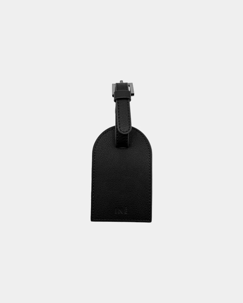 Étiquette bagage cuir recyclé à personnaliser