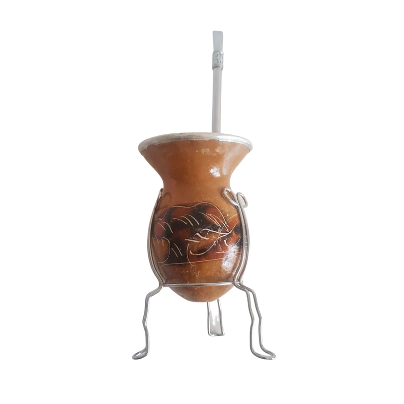 Kit à maté (Calebasse et Bombilla) - Kit Chimarrão - Cuia e bomba