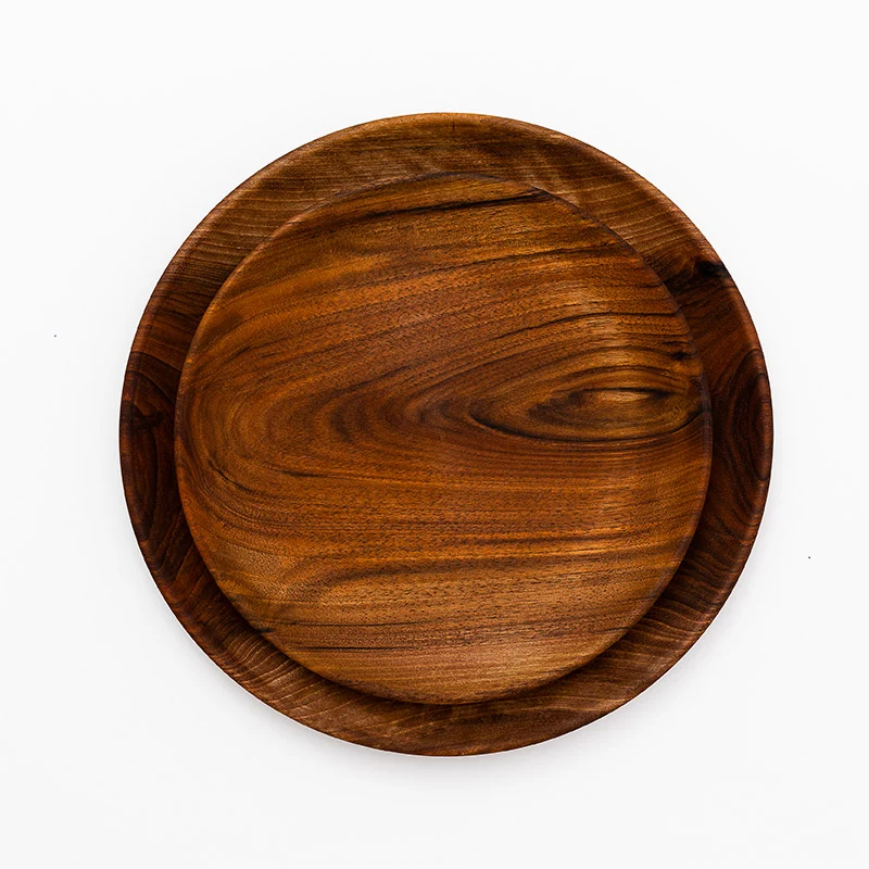 Assiette en noyer 26cm
