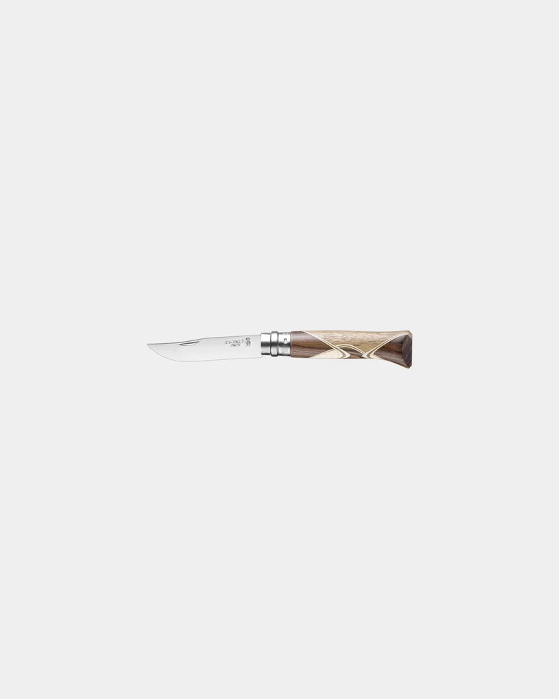 Couteau acier inoxydable Opinel N°08 Chaperon à personnaliser