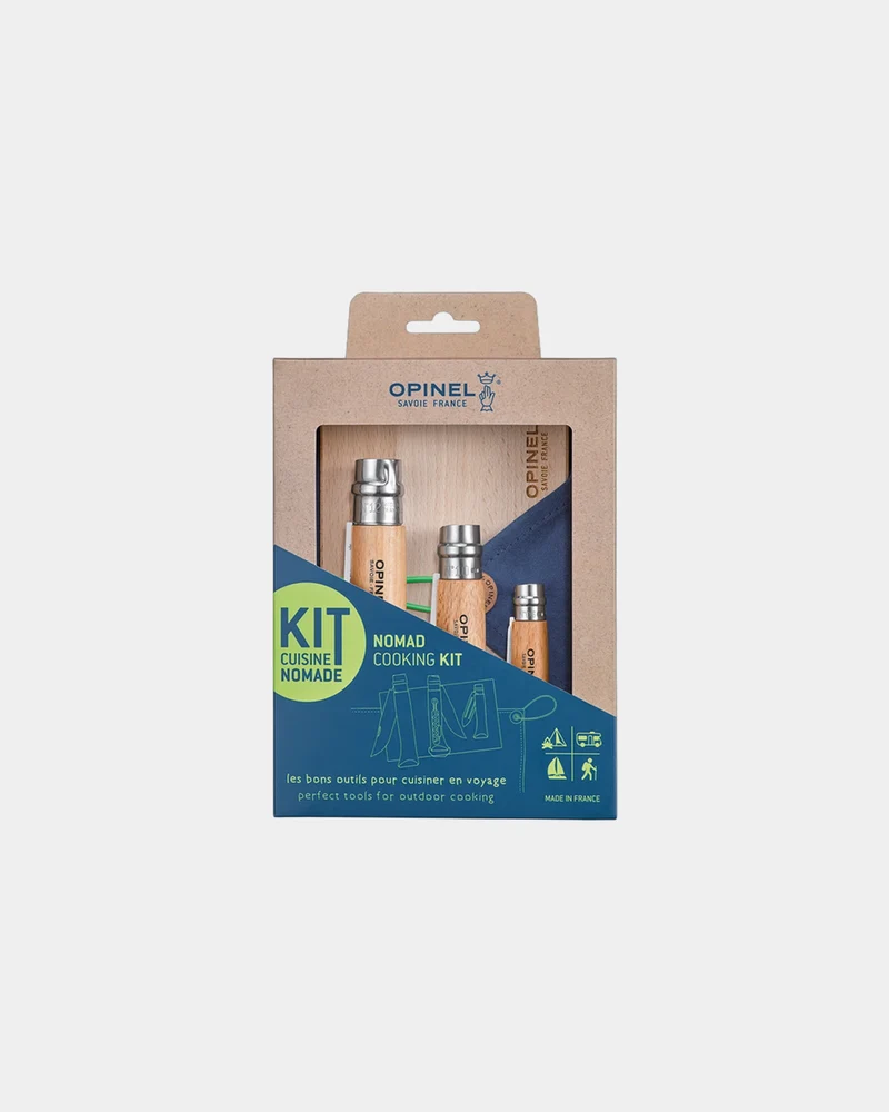 Kit Cuisine Nomade acier inoxydable Opinel à personnaliser