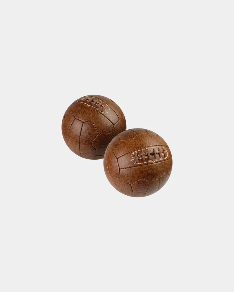 Ballon brun Football fashion pu 18 pan à personnaliser