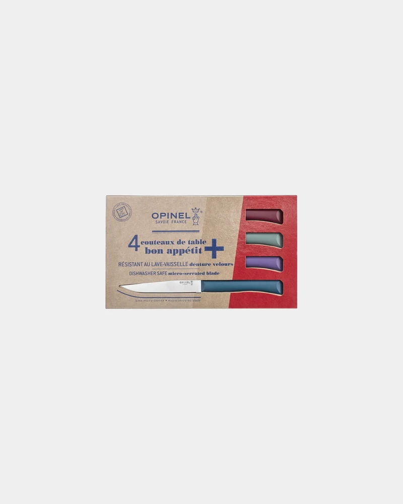 Coffret de 4 couteaux de table Opinel Bon Appétit + à personnaliser