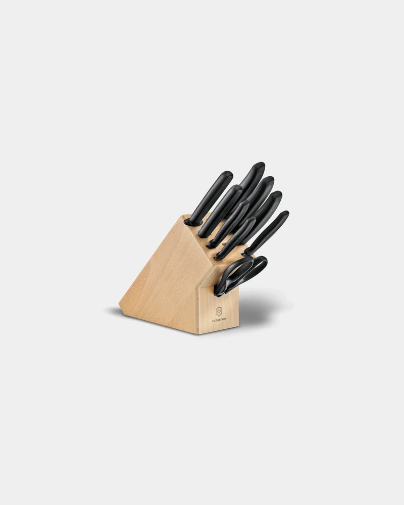 Bloc porte-couteaux bois de hêtre Victorinox 22 cm à personnaliser