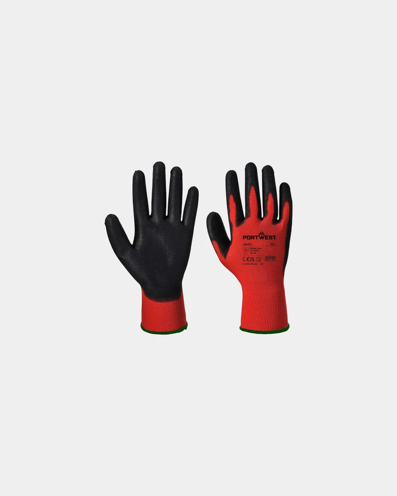 Gant PU rouge à personnaliser