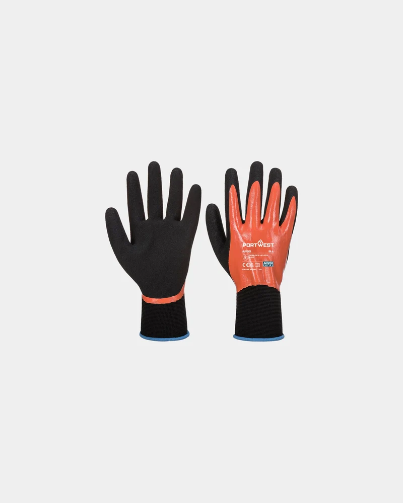 Gant nitrile orange Dermi Pro à personnaliser