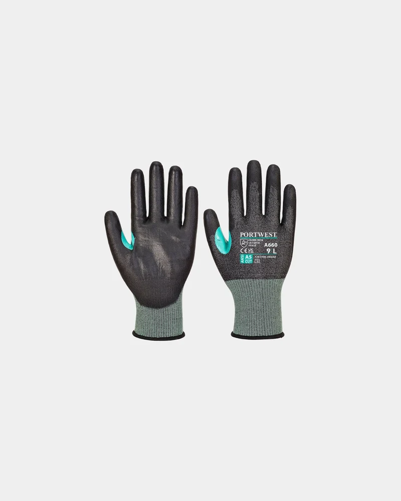 Gant anti-coupure PU VHR18 65% polyester à personnaliser