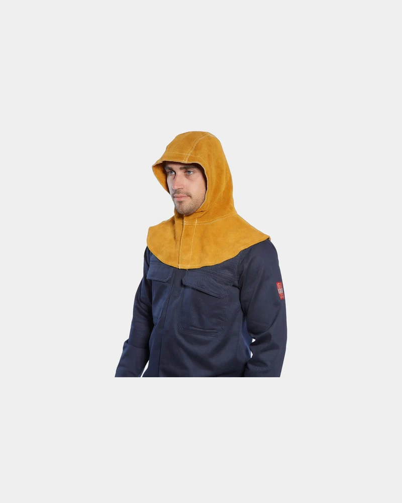 Cagoule cuir beige à personnaliser