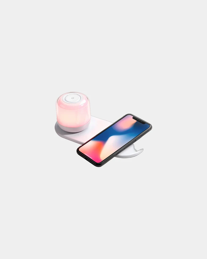 Station de charge LED Blanc Blaupunkt à personnaliser