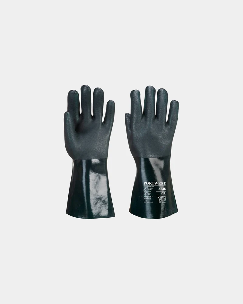 Gant PVC 35 cm double trempage à personnaliser