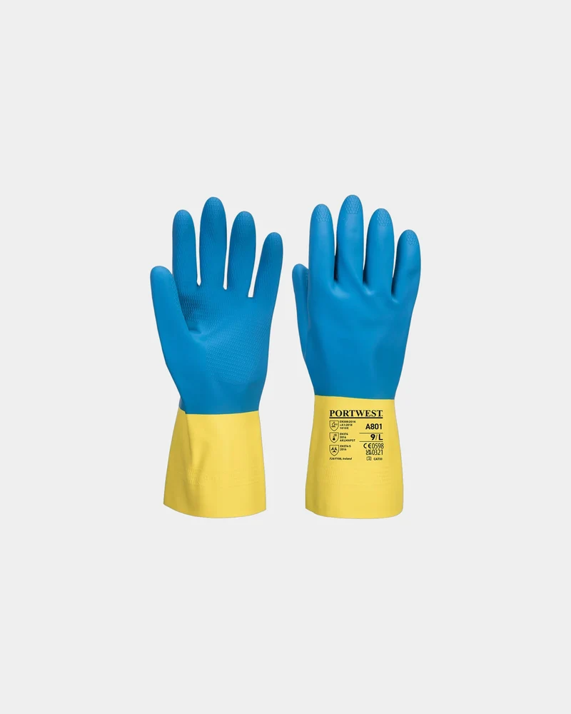 Gant latex double enduction antidérapant à personnaliser