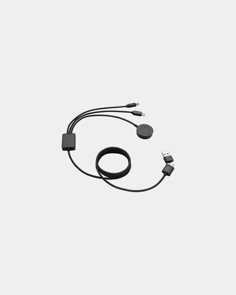 Câble 6-en-1 rPET RCS Terra à personnaliser