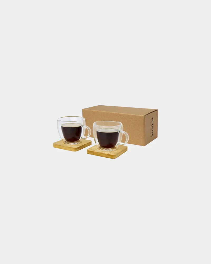 Tasse en verre borosilicate 100 ml à personnaliser