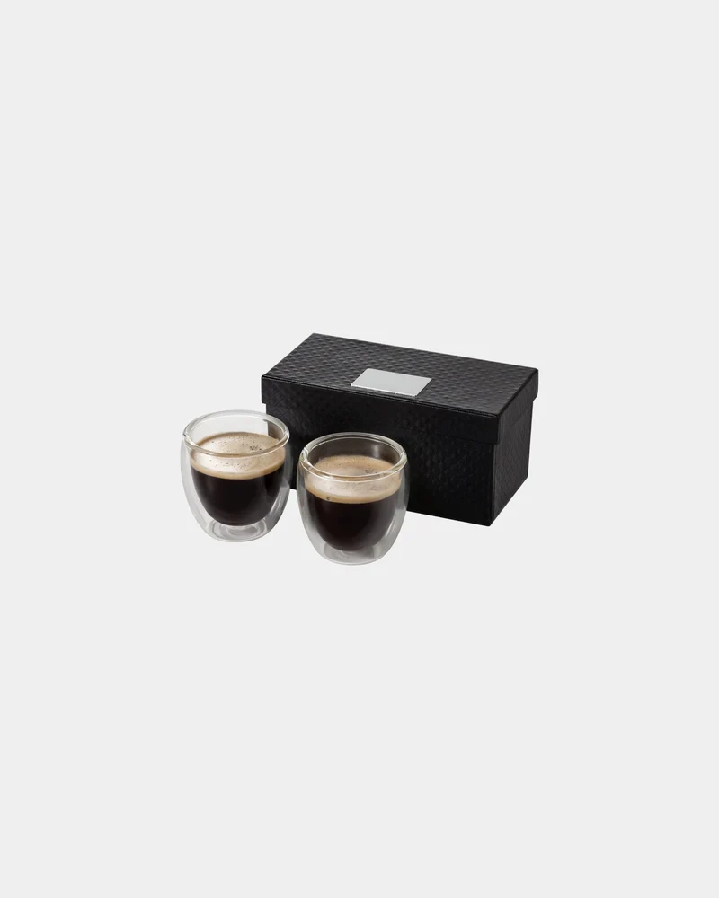 Verres espresso isothermes double paroi 70 ml à personnaliser
