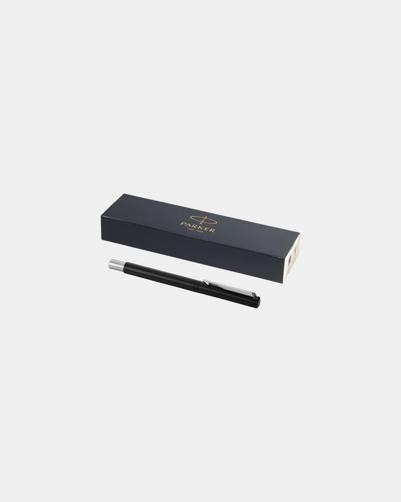 Stylo roller acier inoxydable Parker Vector à personnaliser