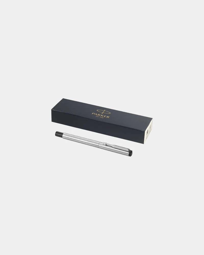 Stylo roller acier inoxydable Parker Vector à personnaliser