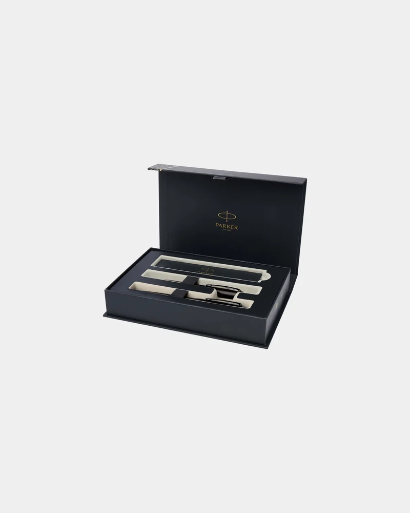 Parure de stylos acier inoxydable Parker IM à personnaliser