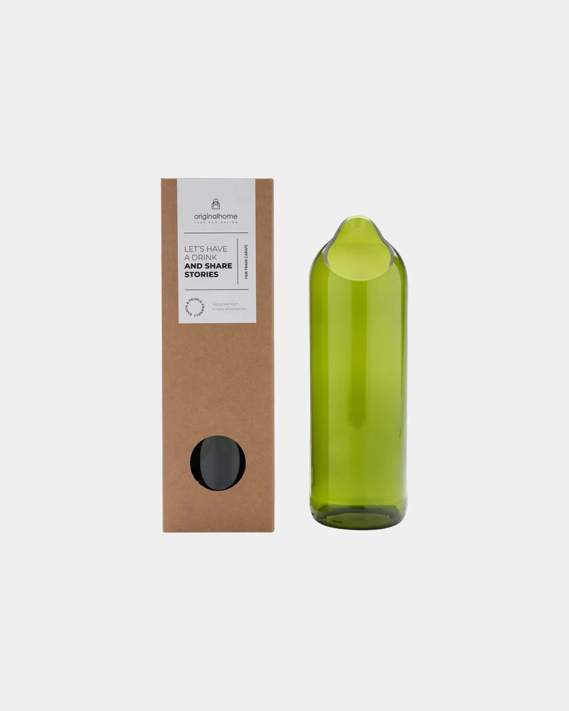 Carafe à eau verre recyclé Originalhome à personnaliser