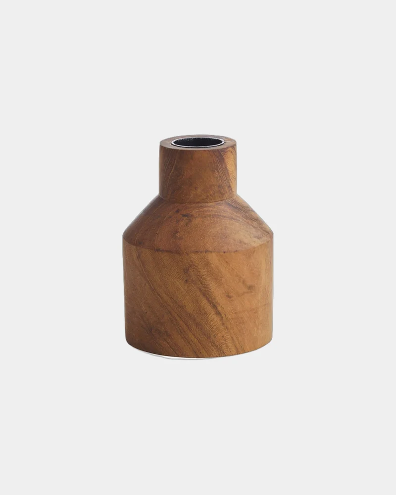Bougeoir en bois recyclé à personnaliser